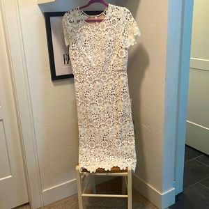 Beautiful shoshana I ivory lace dress size 10 never worn
